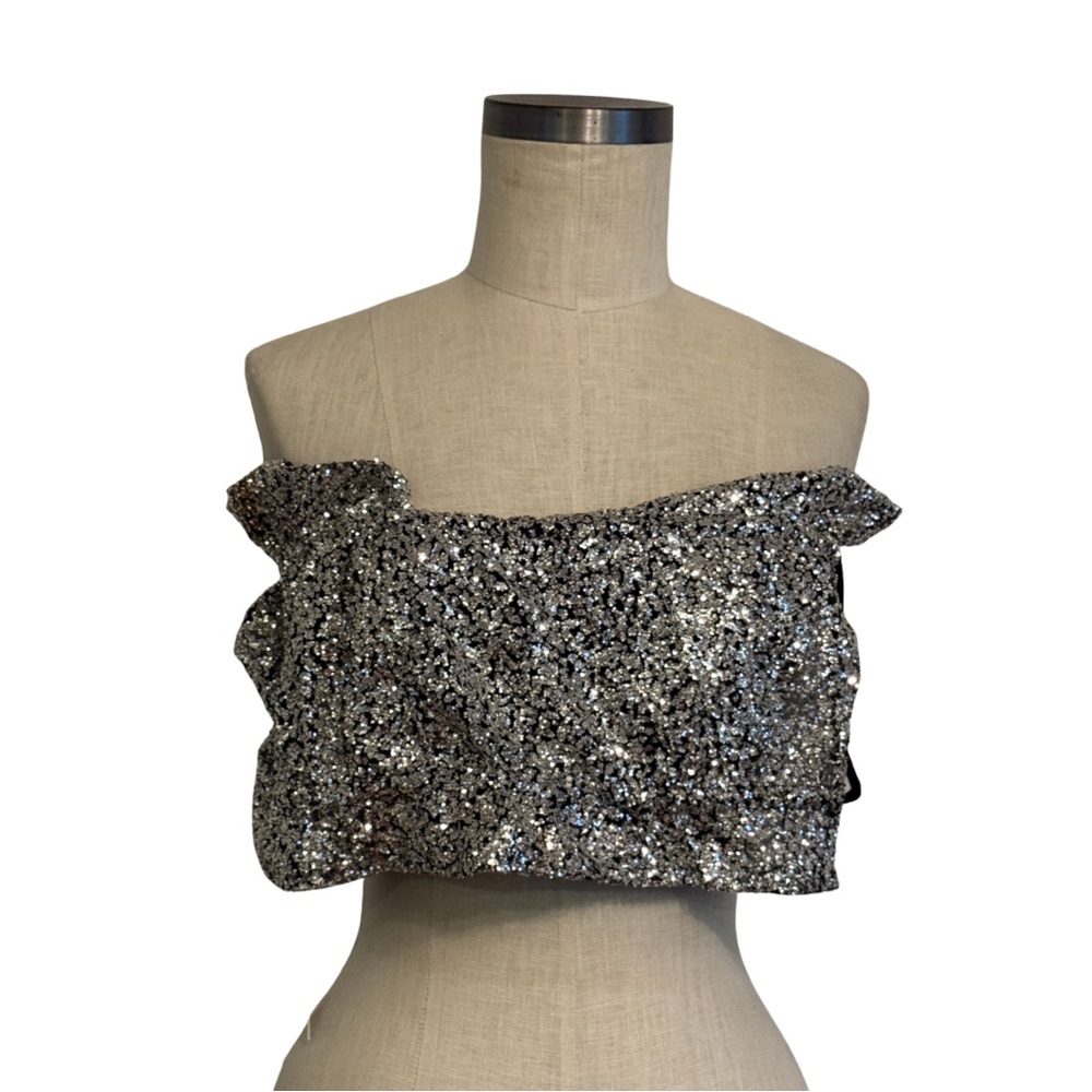Trois the Label sequin Ruby crop top - size 2